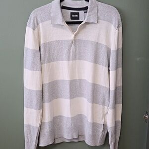NWT ONLY & SONS  Mens Light Grey & Antique White Sweater Sz XL